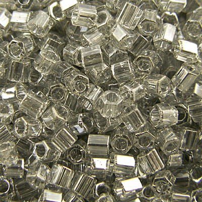 TOHO Hex 8/0 Trans-Lustered Black Diamond (1op)