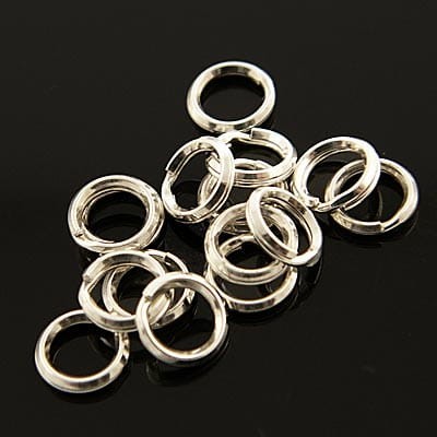 Ogniwko 6mm srebro (6szt.)