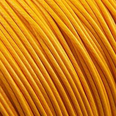 Sznurek lakierowany błyszczący 1mm pomarańczowy (3metry)