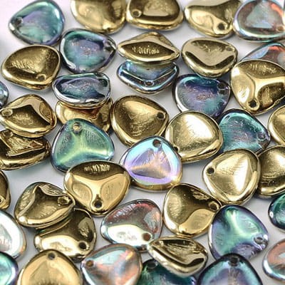 Koraliki Rose Petals 8mmx7mm Crystal Golden Rainbow (10szt)