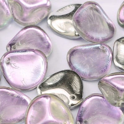 Koraliki Rose Petals 8x7mm Crystal Vitrail Light (10szt.)