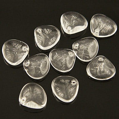 Koraliki Rose Petals 8mmx7mm Crystal (10szt)