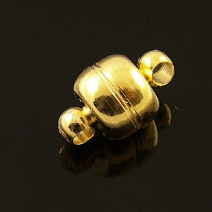 Zapięcie z metalu z magnesem 11.5mx7mm złote (1szt)