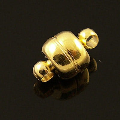 Zapięcie z metalu z magnesem 11.5mx7mm złote (1szt)