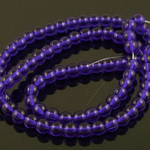 Kulki ze szkła 4mm szafirowe (95szt.)