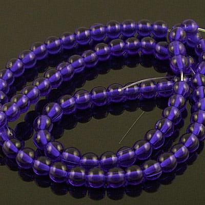 Kulki ze szkła 4mm szafirowe (80szt.)