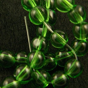 Kulki ze szkła 6mm zielone (65szt.)