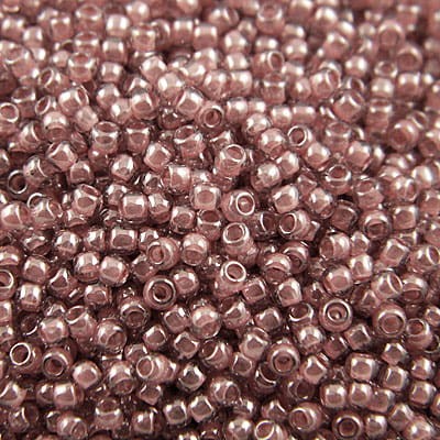 TOHO Round 11/0 Trans-Lustered Rose - Mauve Lined (10g)