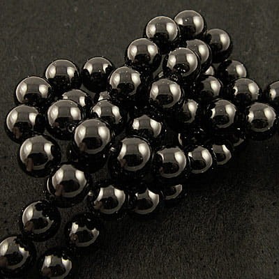 Black Stone kulki 4mm (sznur 40cm)