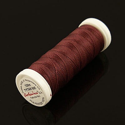 Nici TYTAN 60E 100% poliester bordowe (1op.120m)