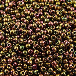 TOHO Round 11/0 Higher-Metallic Purple/Green Iris (10g)