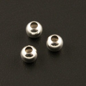 Kuleczka 4mm srebro (2szt.)