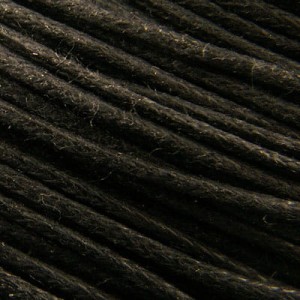 Sznurek bawełniany woskowany 1mm czarny (5m)