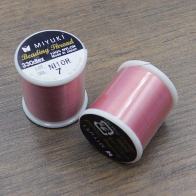 Nici Miyuki nylonowe 0.2mm Pink (1op-55 jardów)