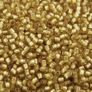 Koraliki TOHO Round 11/0 Silver-Lined Frosted Topaz (10g)