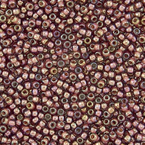 TOHO Round 8/0 Inside-Color Rainbow Topaz/Mauve (10g)