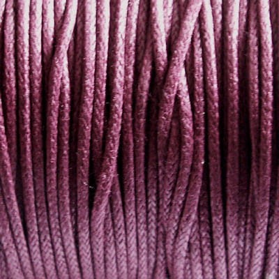 Sznurek bawełniany woskowany 1mm bordowy (5m)