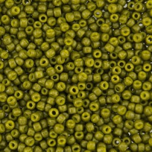 Koraliki TOHO Round 11/0 Semi Glazed - Olive (10g)