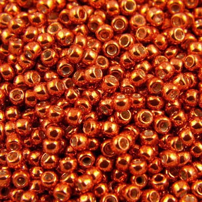 TOHO Round 8/0 Galvanized Saffron (10g)
