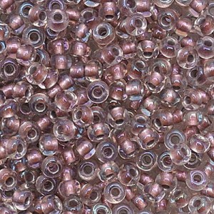 Koraliki TOHO Round 11/0 Inside-Color Crystal/Rose Gold Lined (10g)