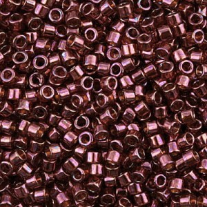 Miyuki Delica 11/0 DB0116 Transp. Red Gold Luster (5g)