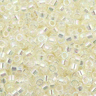 Miyuki Delica 11/0 DB0109 Transp. Glazed Luster Pale Yellow AB (5gram)