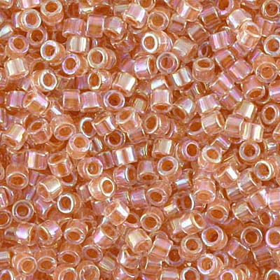 Miyuki Delica 11/0 DB0054 Inside Dyed Dark Peach AB (5gram)