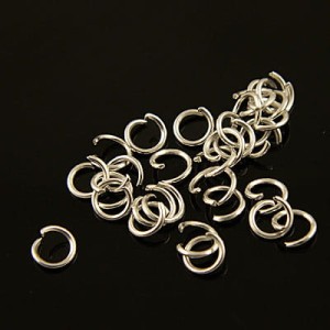 Ogniwko otwarte metalowe 5mm srebrne (100szt)