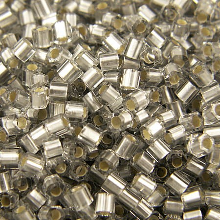 TOHO Hex 8/0 Silver-Lined Frosted Black Diamond (10gram)