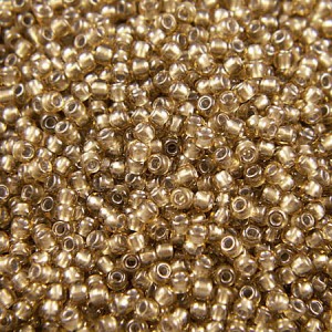 Koraliki TOHO Round 11/0 Silver-Lined Pale Amber (10g)