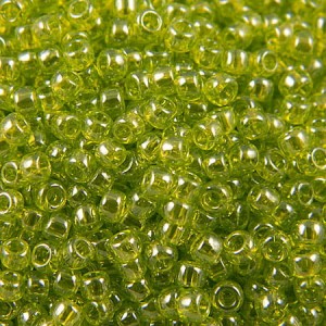 Koraliki TOHO Round 8/0 Trans-Lustered Lime Green (10g)