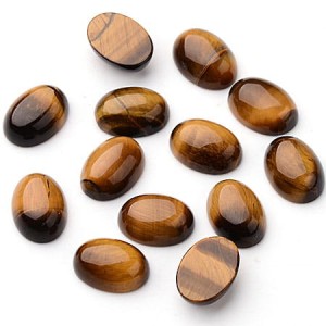 Kaboszon Tygrysie Oko owal 18-19x13mm (1szt.)