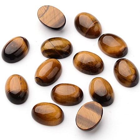 Kaboszon Tygrysie Oko owal 18-19x13mm (1szt.)