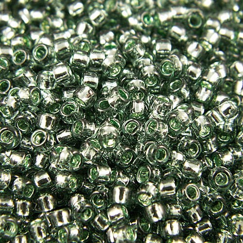 TOHO Round 8/0 Silver-Lined Prairie Green (10g)