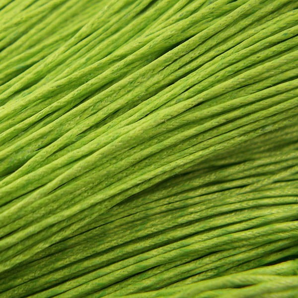 Sznurek bawełniany woskowany 1mm fluo zielony (5m)