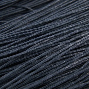 Sznurek bawełniany woskowany 1mm ciemny granatowy (5m)