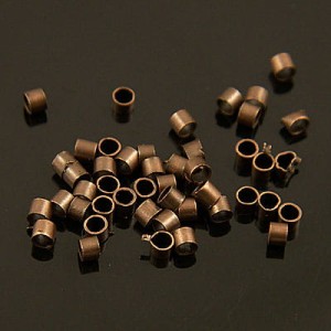 Zacisk rureczka metalowa 1.5mm miedziana (50szt)