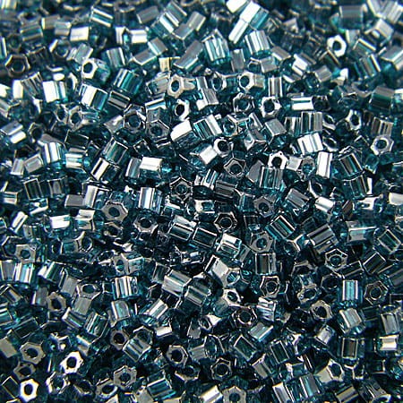 TOHO Hex 11/0 Transparent-Lustered Teal (10g)