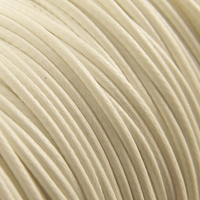 Sznurek lakierowany błyszczący 1.5mm biały (3metry)