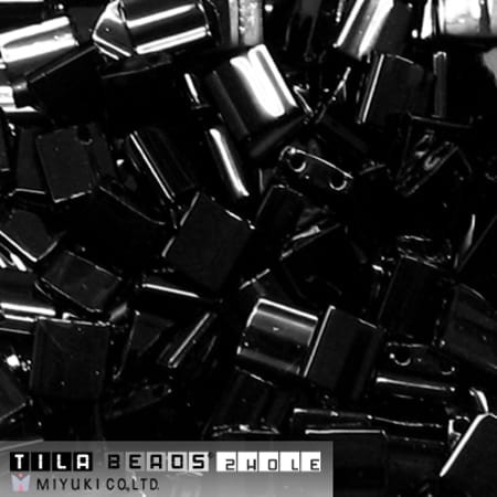 Miyuki Tila ze szkła TL401 Opaque Black (1op.)