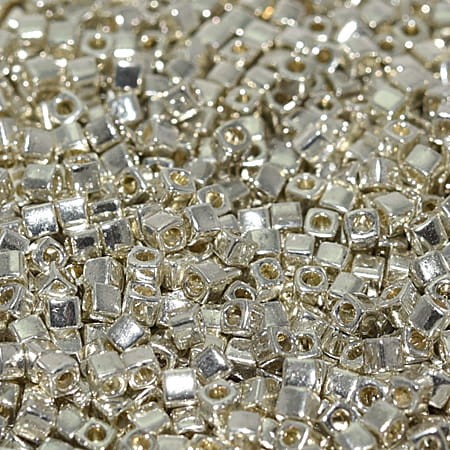 Miyuki Square ze szkła SB1051 1.8mm Galvanized Silver (5gram)