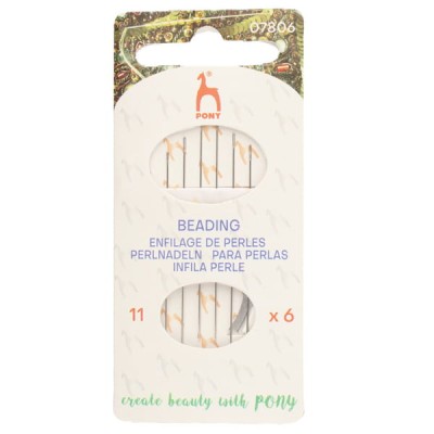 Igły Pony 11 do koralików (1karnet-6szt.)