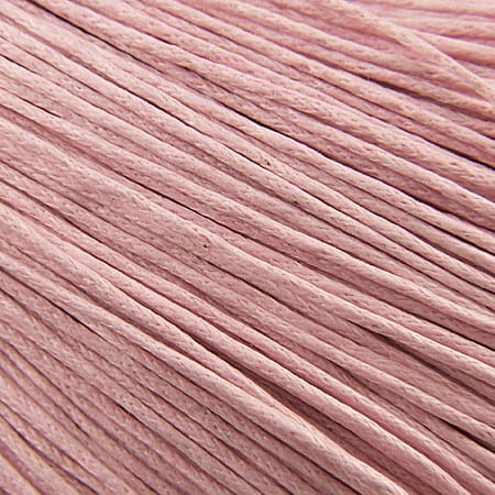 Sznurek bawełniany woskowany 1mm jasny różowy (5m)