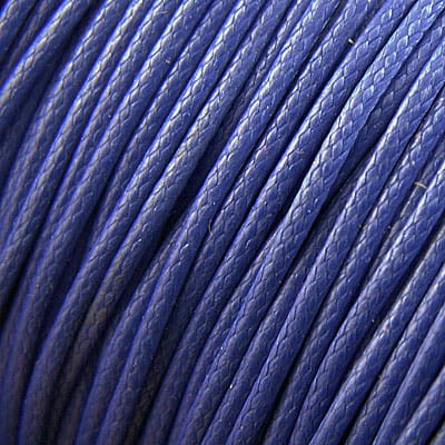 Sznurek lakierowany błyszczący 1.5mm kobaltowy (3metry)