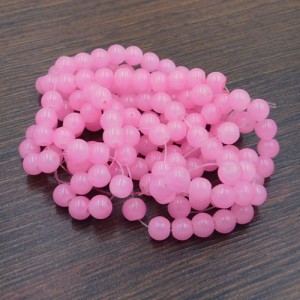 Kulki ze szkła 6mm różowe (130szt.)