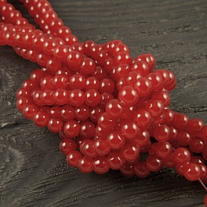 Kulki ze szkła 6mm czerwono-bordowe (130szt.)