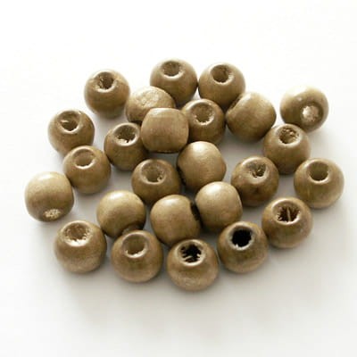 Kulki z drewna 8 mm beżowe (50szt)