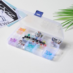 Pudełko organizer plastikowy na koraliki 17.5cmx10cm (1szt.)