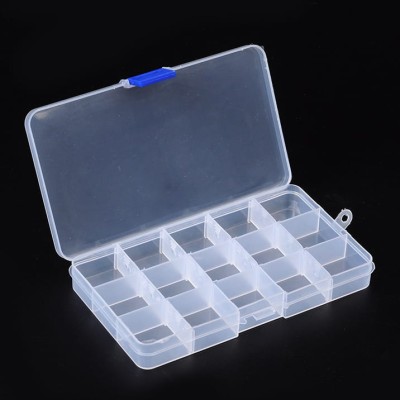 Pudełko z plastiku na koraliki 17.5cmx10cm (1szt.)