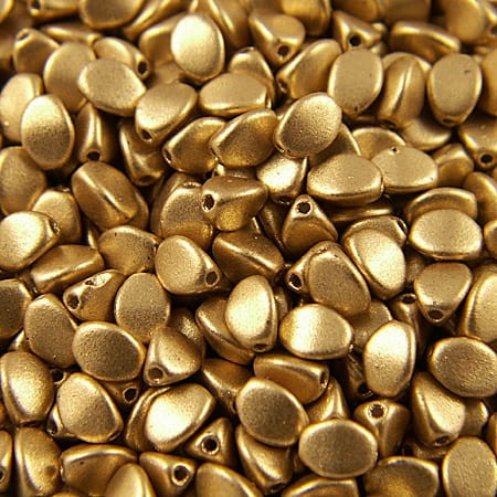 Koraliki Pinch ze szkła 5mmx3mm Matte Metallic Flax (5gram)